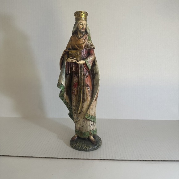 Other - Magi Wise Men King Melchior Nativity Christmas Candleholder 12.5" Figurine 2007